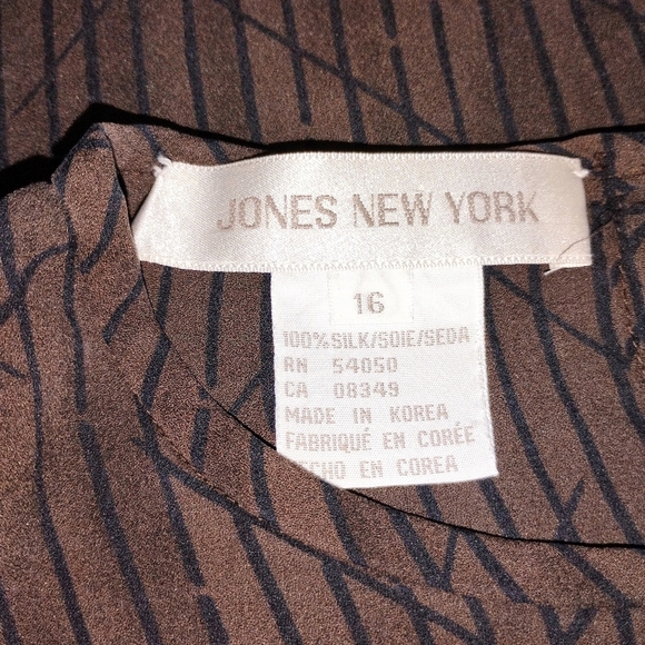 VINTAGE SILK JONES BLOUSE - Picture 2 of 8